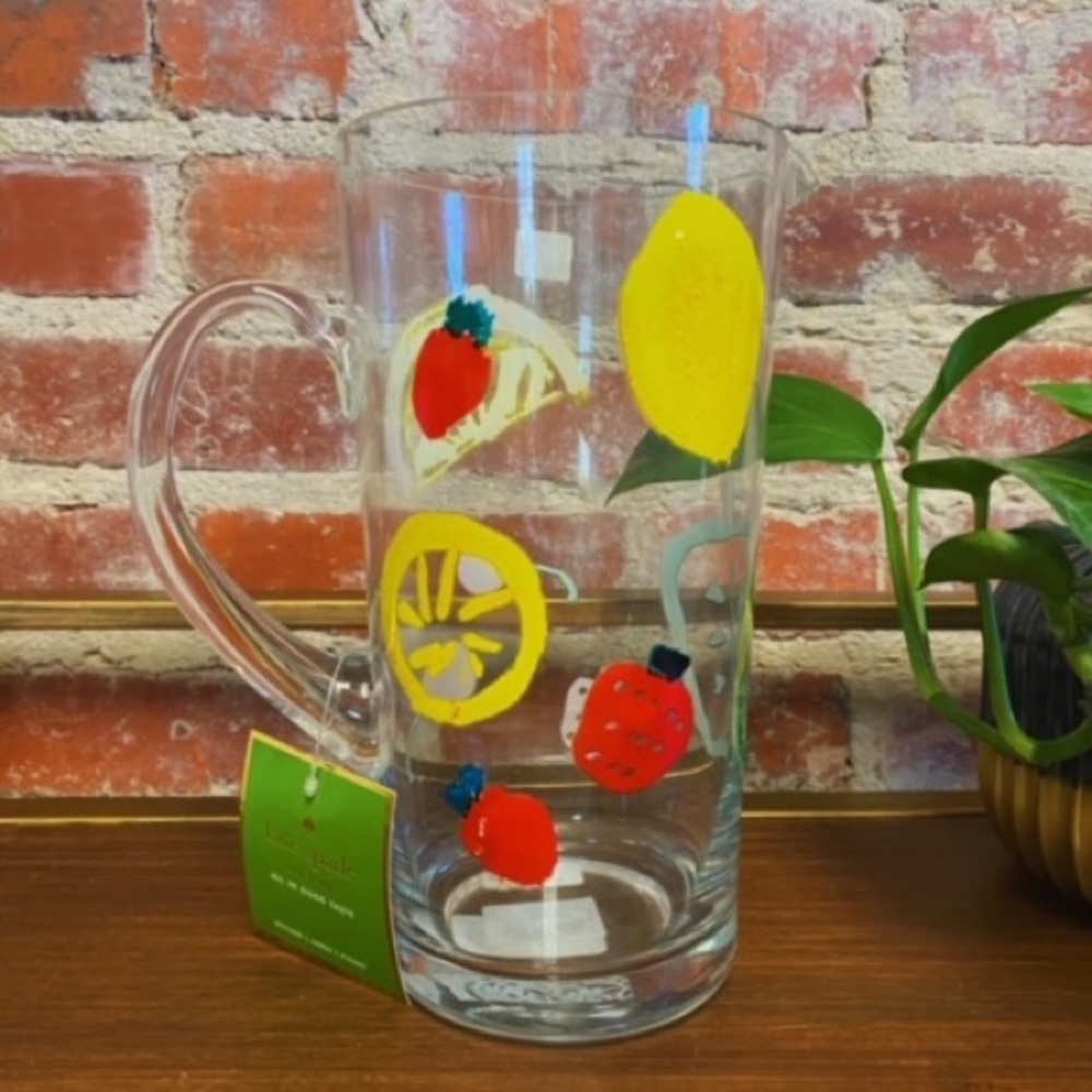 Kate Spade Glass Pitcher NWT